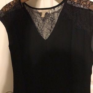 Banana Republic black lace top